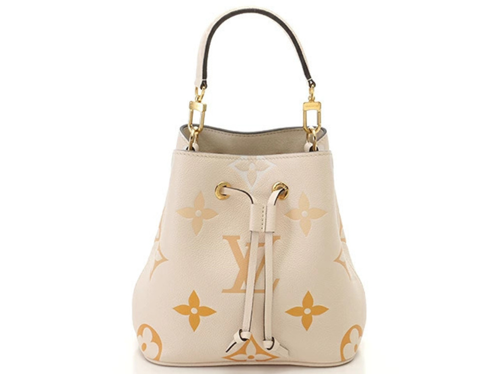 LOUIS VUITTON Neo Noe Monogram Empreinte Cream Saffron